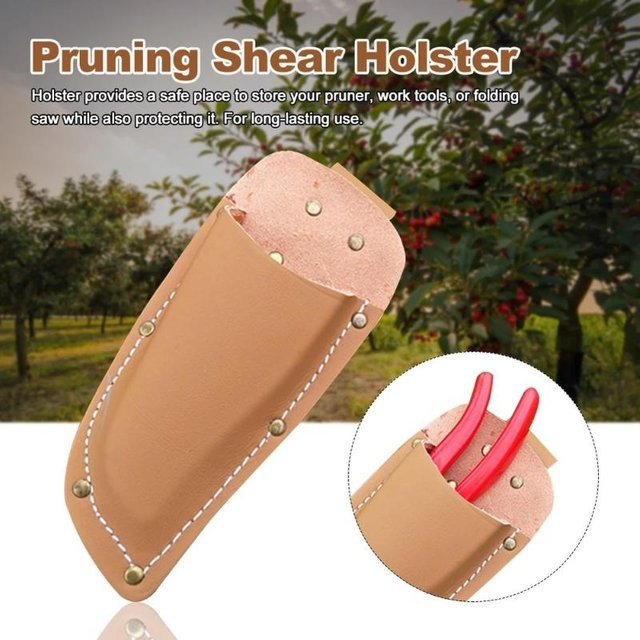 Professionelle Gartenschutztasche aus PU-Leder für Gartenscheren in Rot - Bild 1