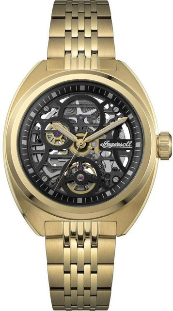 Ingersoll Herrenuhr Automatik, Edelstahl, 44 mm, Schwarz, 5 ATM - Bild 1
