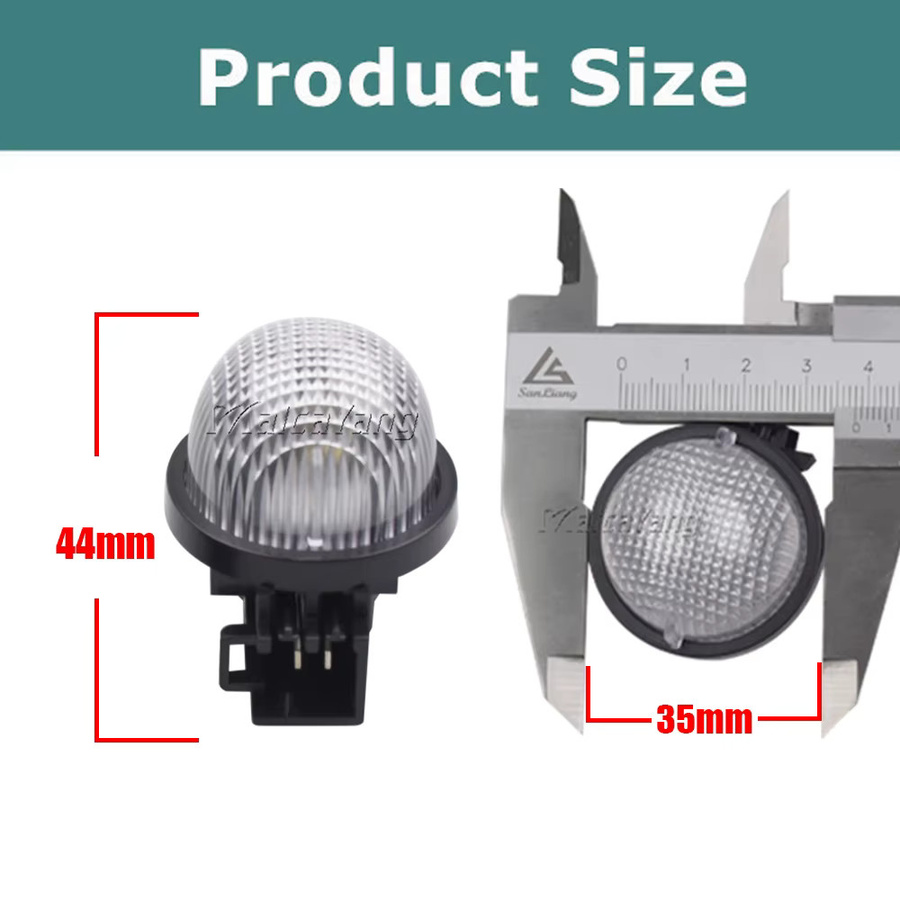 Malcayang 2er Set Weiße LED Kennzeichenbeleuchtung für Suzuki Jimmy Alto Carry Pickup Grand Vitara Swift Wagon und Opel Agila - Bild 3