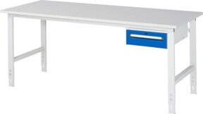Rau Arbeitstisch Tom KM02 höhenverstellbar, B/T/H: 200 x 80 x 76-108 cm - Bild 1