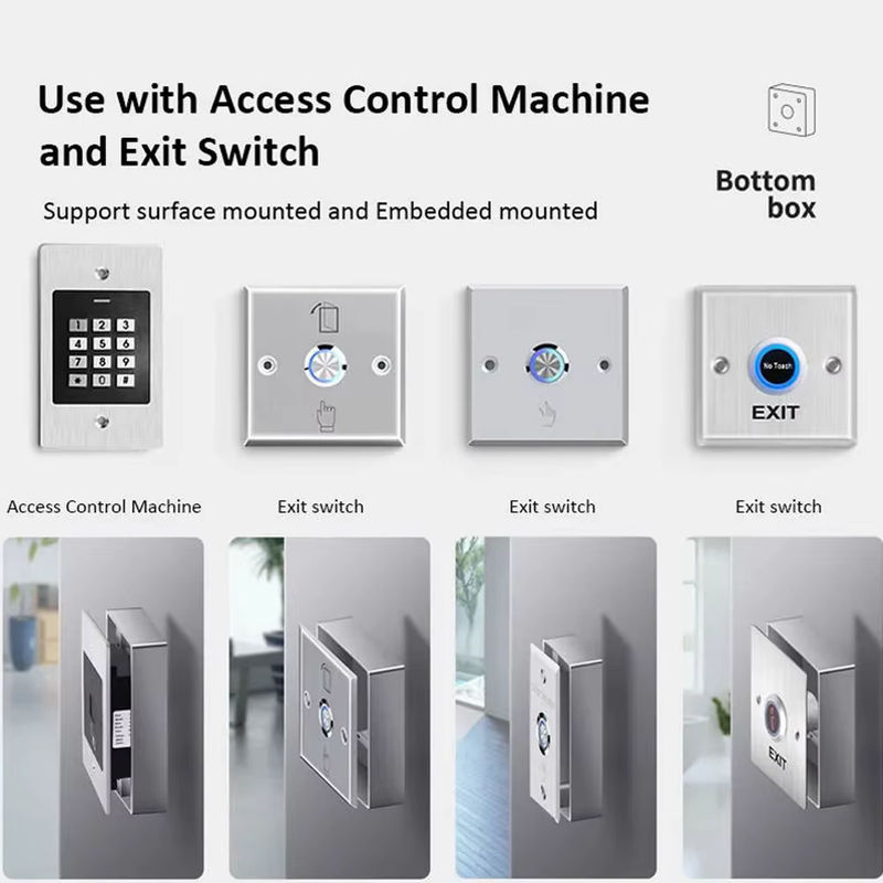 LUCKING DOOR Wasserdichte Außenwand-Montagebox aus Zinkmetall in Schwarz und Silber für Schalter und Steckdose zur Oberflächenmontage - Bild 6
