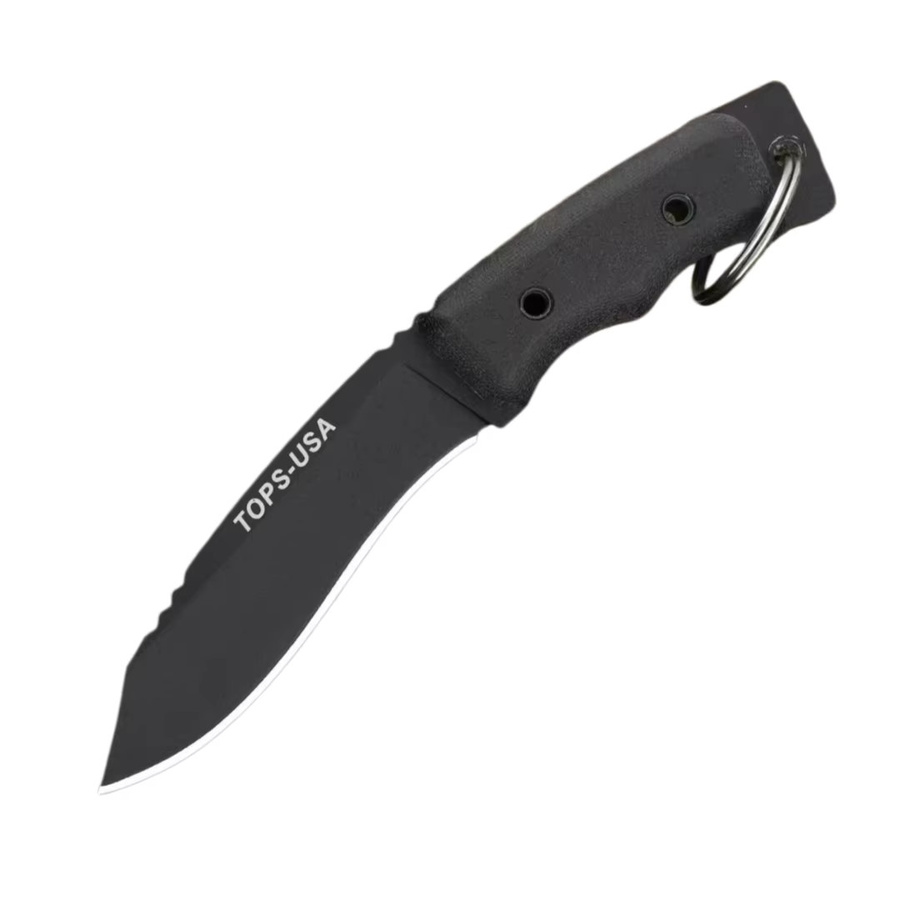 TOPS Twin-Star Kombinationsmesser TOPS-SE107C aus 1095 Hochkohlenstoffstahl in Schwarz - Bild 5
