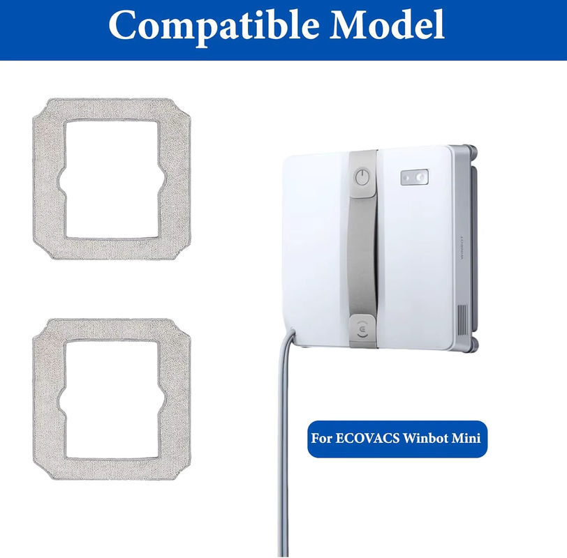 Ecovacs Mopptuch für WINBOT Mini Fensterreinigungsroboter, waschbares Mopp-Pad Zubehör Nr. W-CC02-0012 - Bild 2