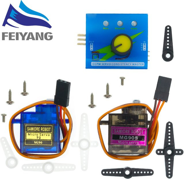 SAMIORE ROBOT Multi Servo Tester für RC Mini Micro Classic Servos SG92R SG90 MG90S für RC Flugzeuge und Starrflügel Modellbau - Bild 1