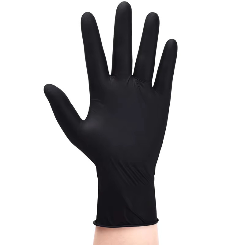 Nitril-Einweghandschuhe in Schwarz, Größe S, latexpuderfrei, 20 Stück - Bild 2