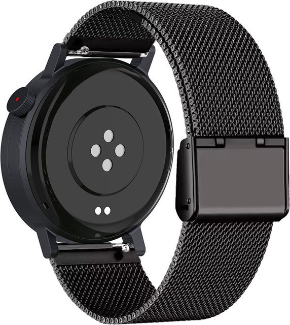 DAINU Uhrenarmband Edelstahlgeflecht, Milanaise, Schwarz, Unisex, CMF Watch Pro 2 - Bild 1