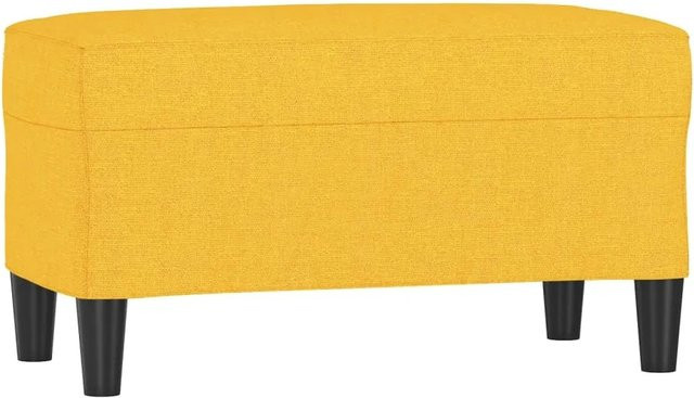 vidaXL Sitzbank in Hellgelb mit Stoffbezug, B/T/H: 70 x 35 x 41 cm - Bild 1