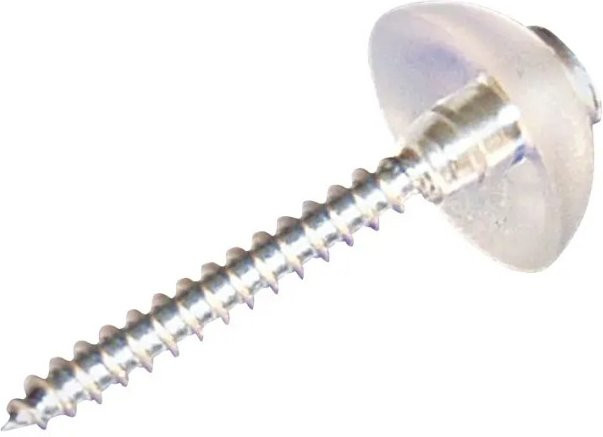 Gutta Edelstahlschrauben mit Dichtscheibe in Silber, 100 Stück - Bild 1