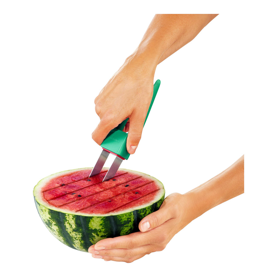 Metaltex Melonenschneider aus Edelstahl in Grün - Bild 2