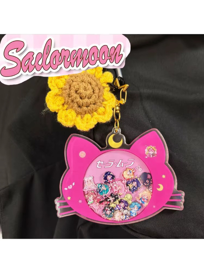 Bandai Sailor Moon Acryl-Shaker-Schlüsselanhänger, Unisex - Bild 3