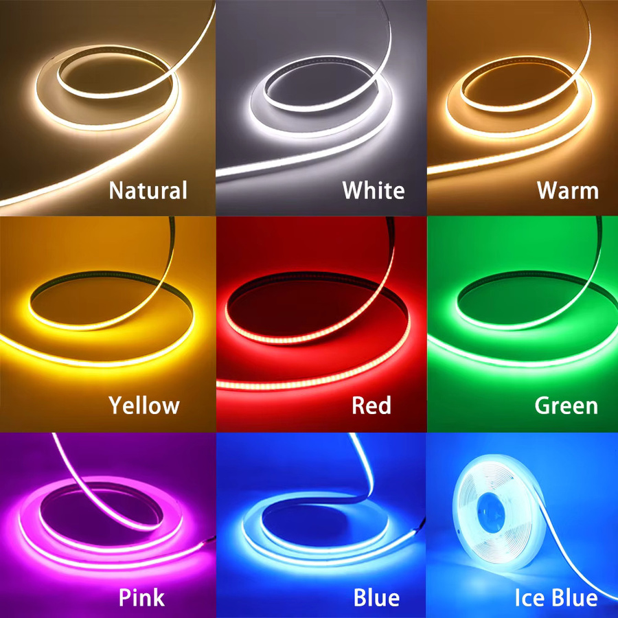 XUNATA COB LED Lichtstreifen mit USB-Anschluss und Touch-Dimmer, 5V, 320 LEDs/m, flexibler LED-Band für TV-Hintergrundbeleuchtung und Spiegel-Innenbeleuchtung - Bild 2