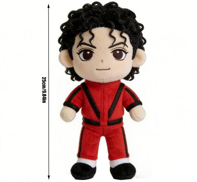 Binchi Fitness Michael Jackson Puppe, Plüschpuppe, 23cm, ab 14 Jahre - Bild 1