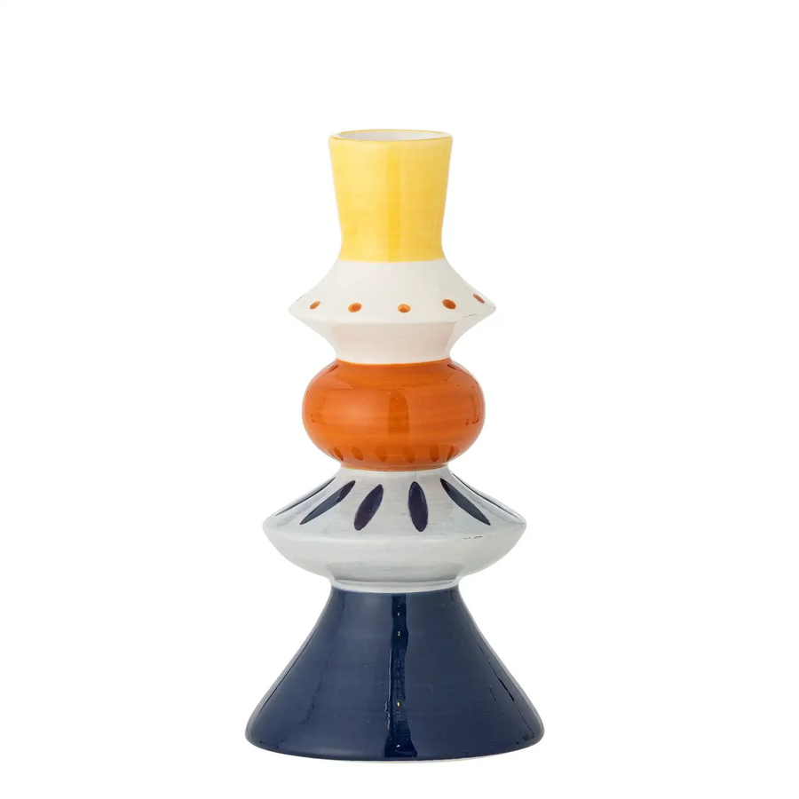 Bloomingville Keramikvase Kairi in Blau und Multicolour im skandinavischen Design, Höhe: 21 cm - Bild 1