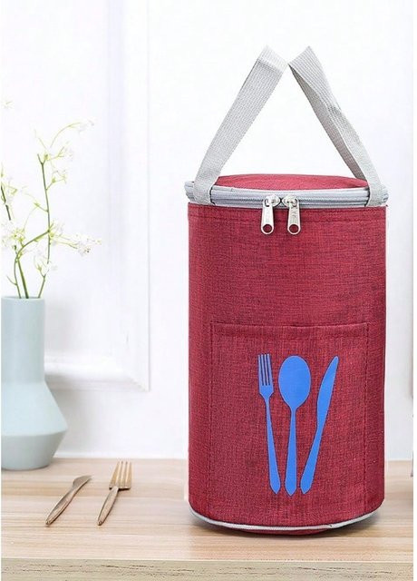 MTMA Isolierte Bento-Lunchtasche in Rot mit Wärmedämmung und wasserdichtem Stoff - Bild 1