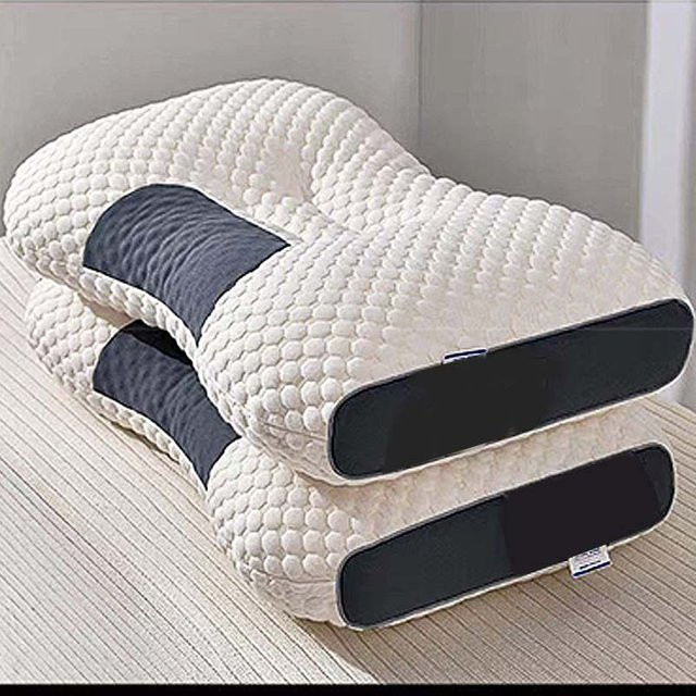 3D Nackenkissen Star Hotel Massagekissen mit Einzelfaser-Kern in Weiß - Bild 1