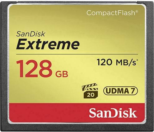 SanDisk Extreme CompactFlash Speicherkarte 128GB Schwarz - Bild 1