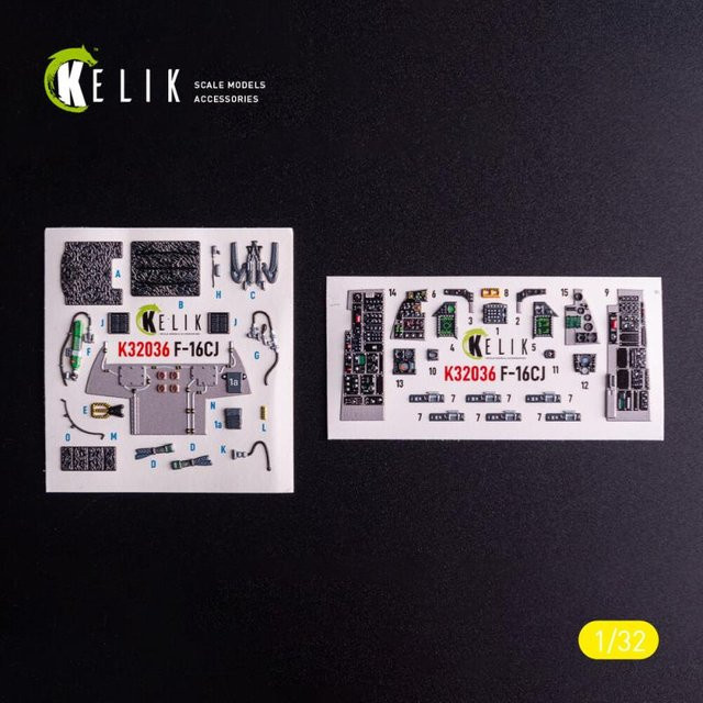 Tamiya F-16CJ - Interior 3D-Decals - Bild 1
