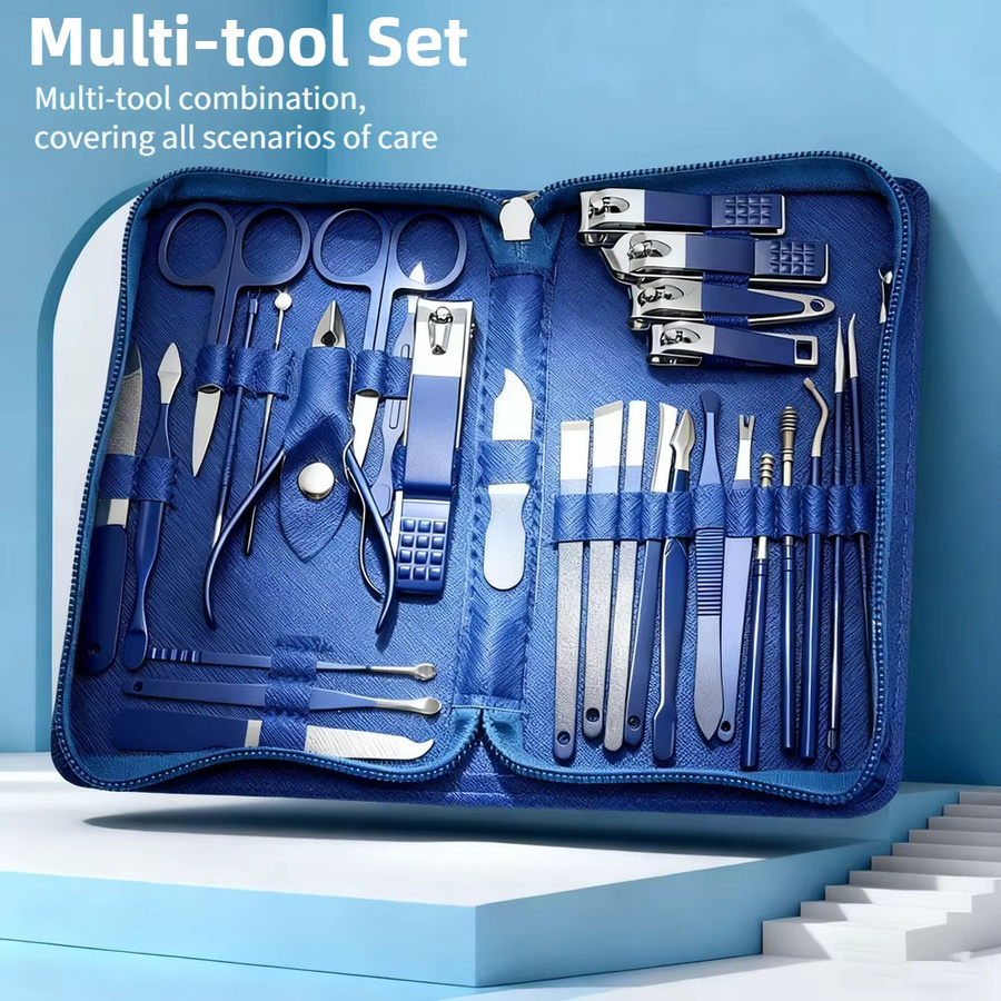 Ouriner Maniküre- & Pediküre-Set, 30-teilig, Edelstahl, Unisex - Bild 2