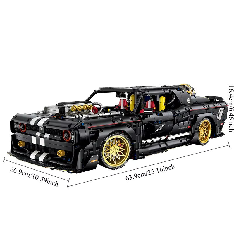GULY Sportwagen-Bausteinset, 1:8, ferngesteuert, 3751 Teile - Bild 2