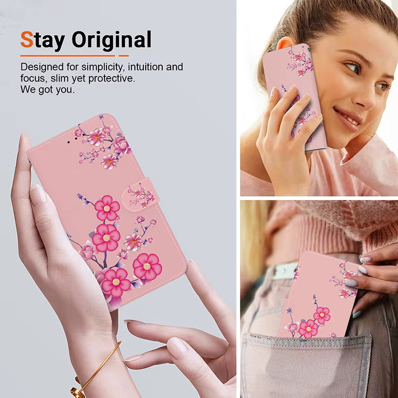 Stand Flip Wallet Case für Infinix Hot 40 50 Pro Plus 11S 20i 20S 30i 40i 50i 20 30 Play mit Painted Pattern Design - Bild 2