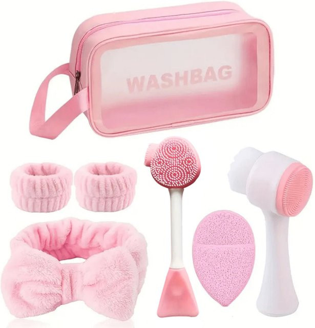 SUOJI Make-up- und Gesichtswasch-Beauty-Set, 7-teilig, pink, Unisex - Bild 1