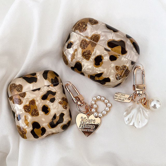 Apple Kopfhörerhüllen für Airpods Pro 2, Leoparden-Anhänger, Multicolor, Unisex - Bild 1