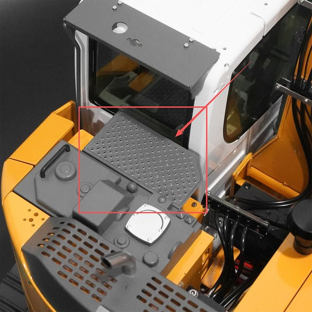 CUT Modell 1/14 RC 914 Upgrade-Teil, Metall, Mini-Motorhauben-Musterplatte - Bild 1