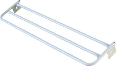 Sypro Hutablage aus Edelstahl in Silber für Umkledebänke mit Rückenlehne, Breite: 101,5 cm - Bild 1