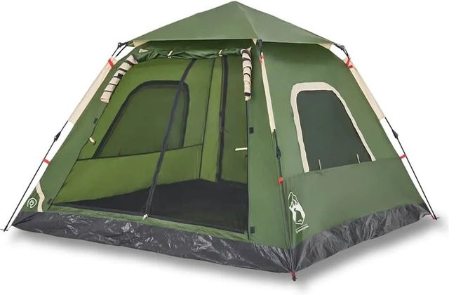 vidaXL Kuppel-Campingzelt für 5 Personen in Grün mit Quick Release System - Bild 1