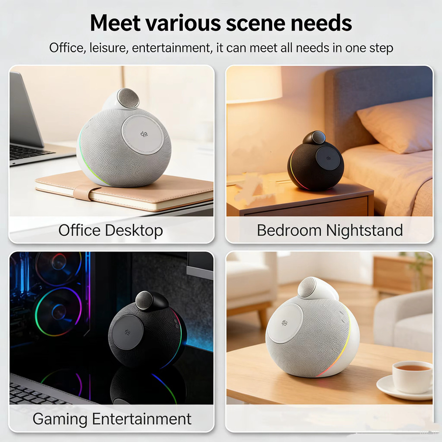 TIMESS QI2.2 Kabellose Ladestation mit Bluetooth Musikfunktion und 25W Leistung für iPhone, Apple Watch und AirPods in Weiß - Bild 4