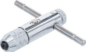 BGS Werkzeughalter mit Gleitgriff für Gewindebohrer M3 - M10, 80 mm, Silber - Bild 1
