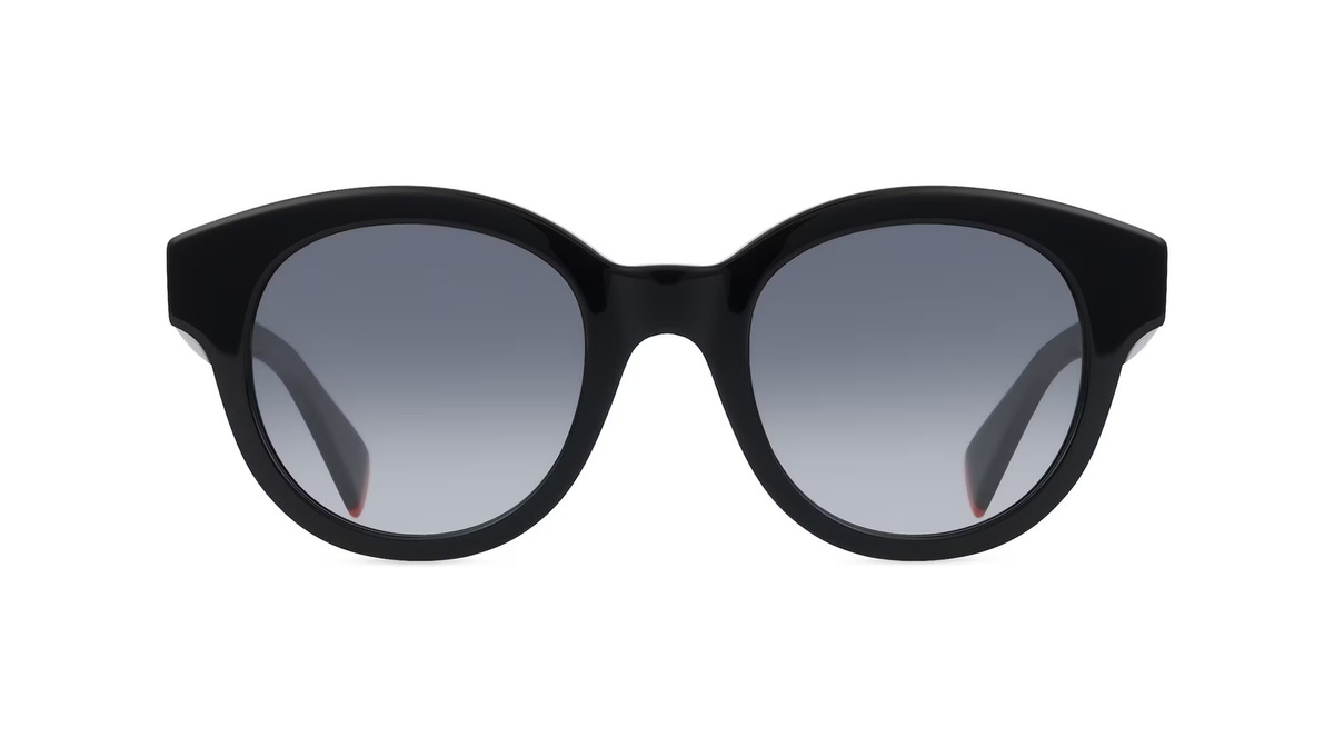Kenzo Sonnenbrille, Panto, Kunststoff, schwarz, Unisex - Bild 1