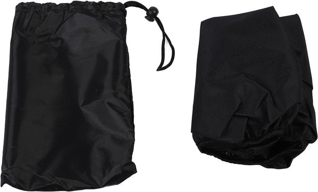 CosyHome Feuerstellenabdeckung für Bodeneinbau aus wasserabweisendem 600D Oxford-Gewebe, Schwarz, Durchmesser: 81,3 cm, Höhe: 10,16 cm - Bild 1