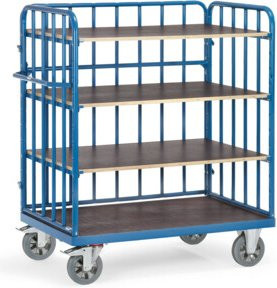 Fetra Etagenwagen 18212-1 in Blau mit Elastic-Reifen und 1200 kg Tragkraft aus Stahl - Bild 1