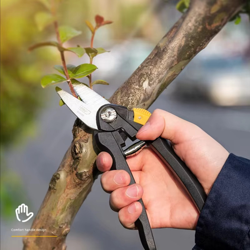 Deli Gartenschere aus Edelstahl in Schwarz, 20,32 cm für Obst und Topfzweige - Bild 2