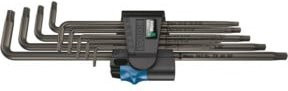 Wera 967/9 TX XL HF Winkelschlüsselsatz Torx mit Haltefunktion, 9-teilig, multicolour - Bild 1