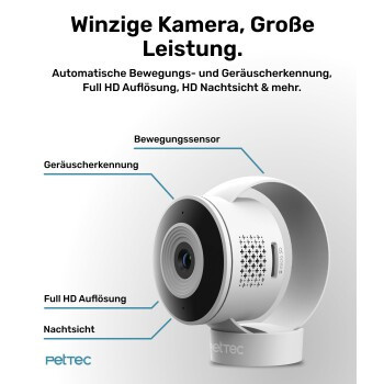 PetTec Pet Cam Lite Überwachungskamera in Weiß - Bild 2