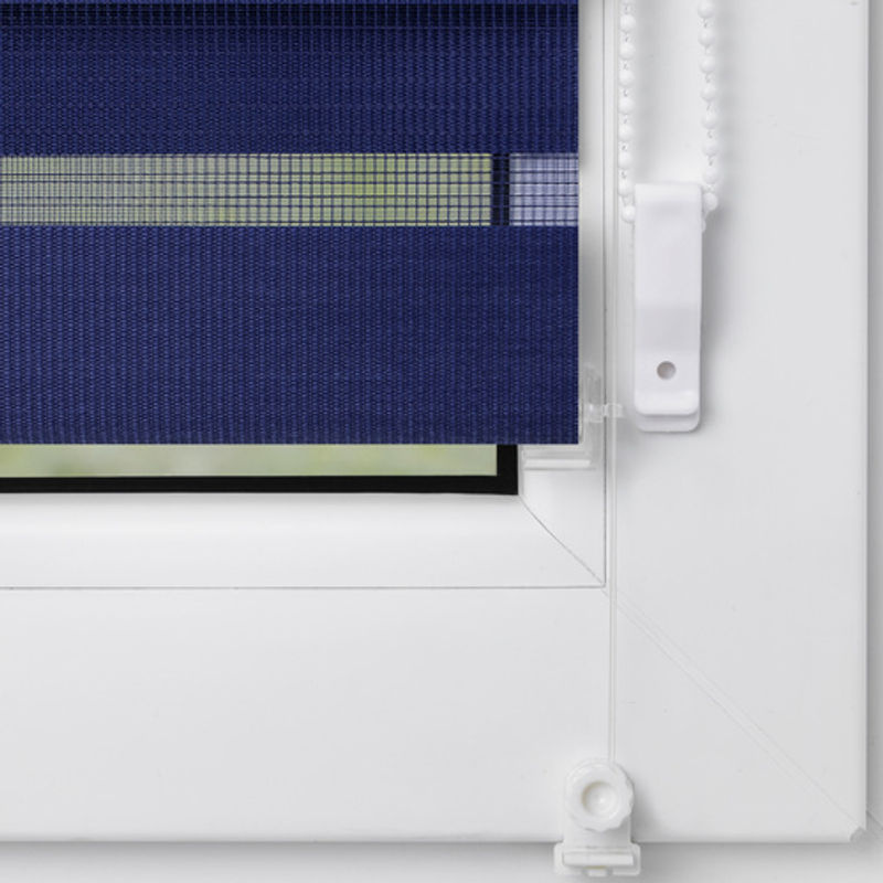 Lichtblick Duo-Rollo Klemmfix Day-Night gestreift, Blau, B: 60 cm, H: 150 cm - Bild 6