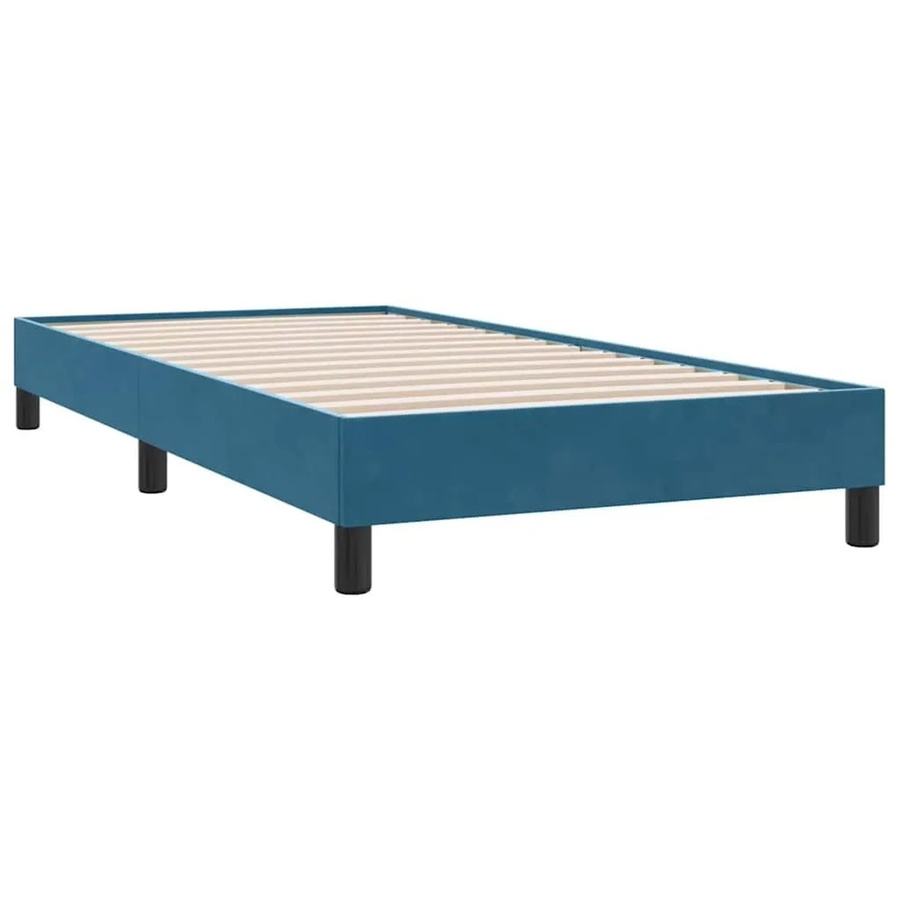 vidaXL Bettgestell aus Samt in Dunkelblau ohne Matratze B/T/H: 90 x 220 cm - Bild 2