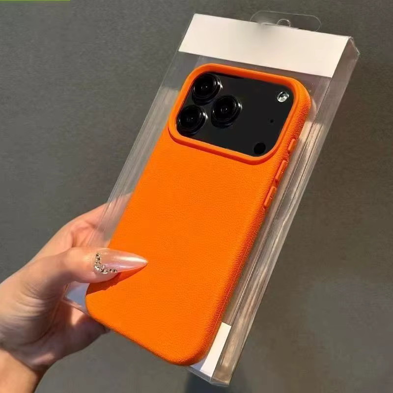 Ricestate Handyhülle aus Rindsleder für iPhone 17 Pro Max und iPhone 17 Air in Orange - Bild 2