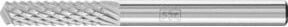 PFERD TOOLS Hartmetall Frässtift Zylinder ZYA für Kunststoffe GFK/CFK, Farbe: Silber, Durchmesser: 6 mm, Länge: 25 mm, Schaft-Durchmesser: 6 mm - Bild 1