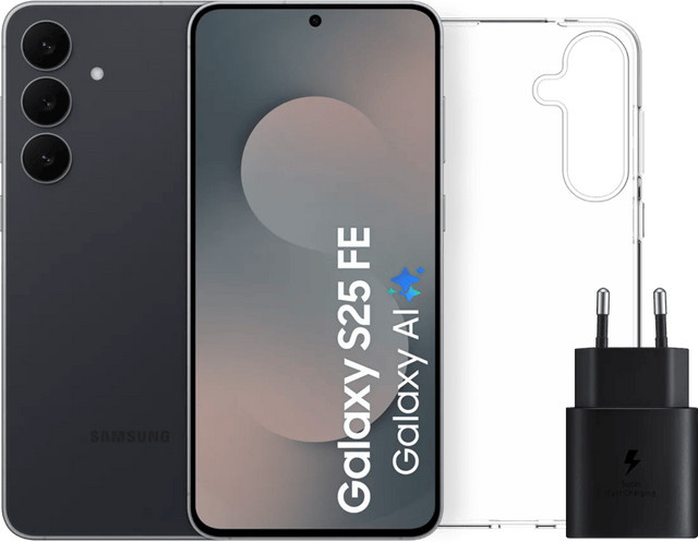 Samsung Galaxy S25 FE 5G Smartphone 256GB Schwarz mit 6,7 Zoll Display - Bild 1
