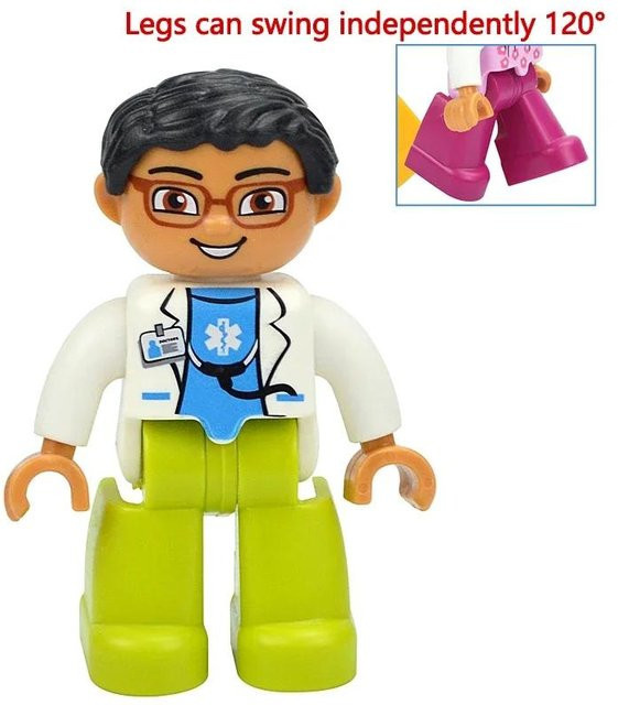 Yiran toy Familienfiguren, Baustein, Prinzessin, Piraten, Polizei, ab 3 Jahre - Bild 1