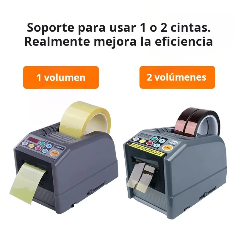 ZCUT-9 Automatischer Klebeband-Schneider und Papierschneider als Verpackungsmaschine und Klebebandspender für doppelseitiges Klebeband in Grau - Bild 2