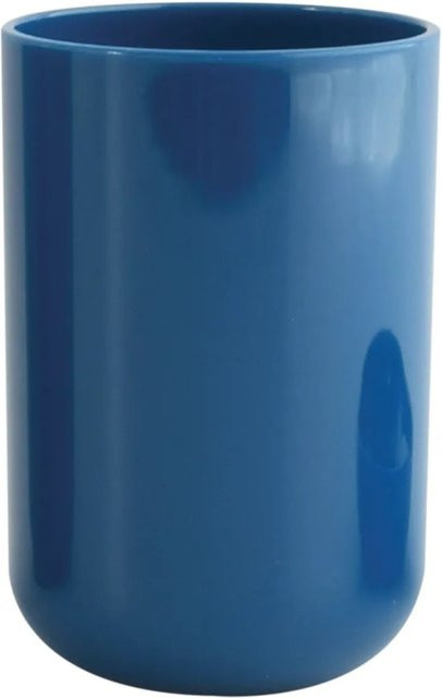 MSV Zahnputzbecher Inagua aus Polystyrol in Dunkelblau, Durchmesser: 7,1 cm, Höhe: 10,5 cm - Bild 1