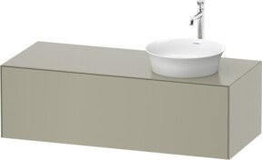 Duravit Waschtischunterschrank White Tulip in White, B: 130 cm, T: 55 cm, H: 40,8 cm - Bild 1