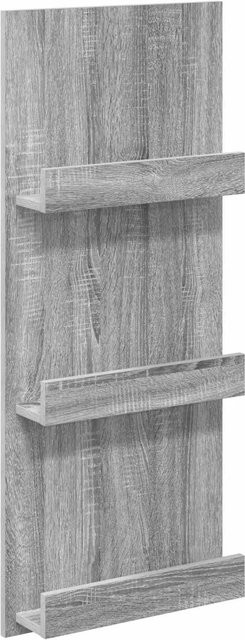 vidaXL Magazinregal in Grau Sonoma, modernes Standregal aus Holzwerkstoff, B/T/H: 43 x 11 x 102 cm - Bild 1