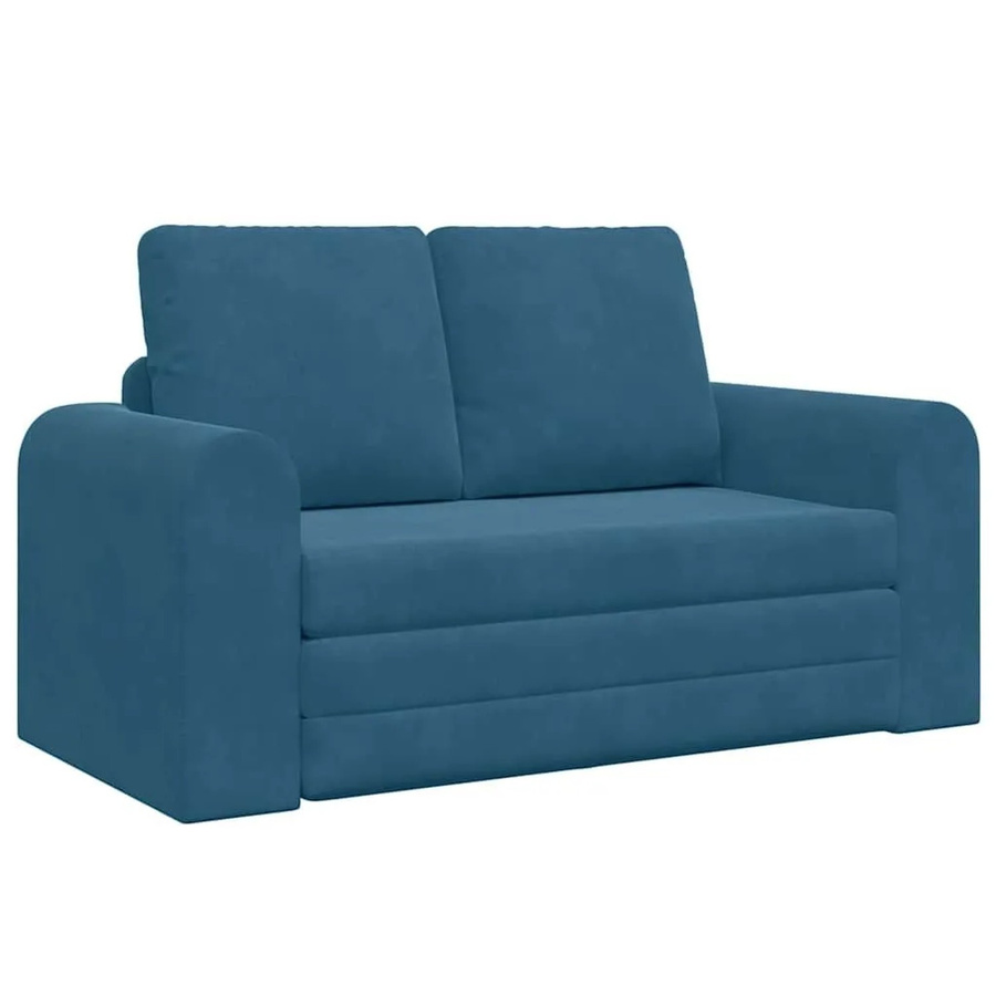 vidaXL Schlafsofa aus Samt in Blau für dein Wohnzimmer - Bild 2