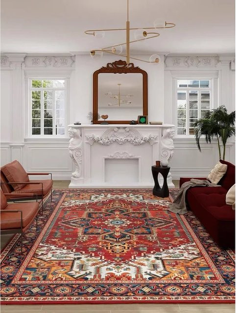 VIKAMA Verdickter Persischer Retro-Teppich in Multicolour für Wohnzimmer und Schlafzimmer - Bild 1