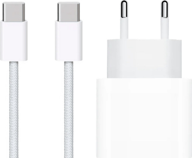 Apple USB-C-Ladegerät 20 W mit USB-C-Kabel 1 m in Weiß - Bild 1